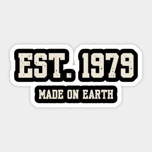 1979 Birthday Vintage Varsity Sticker